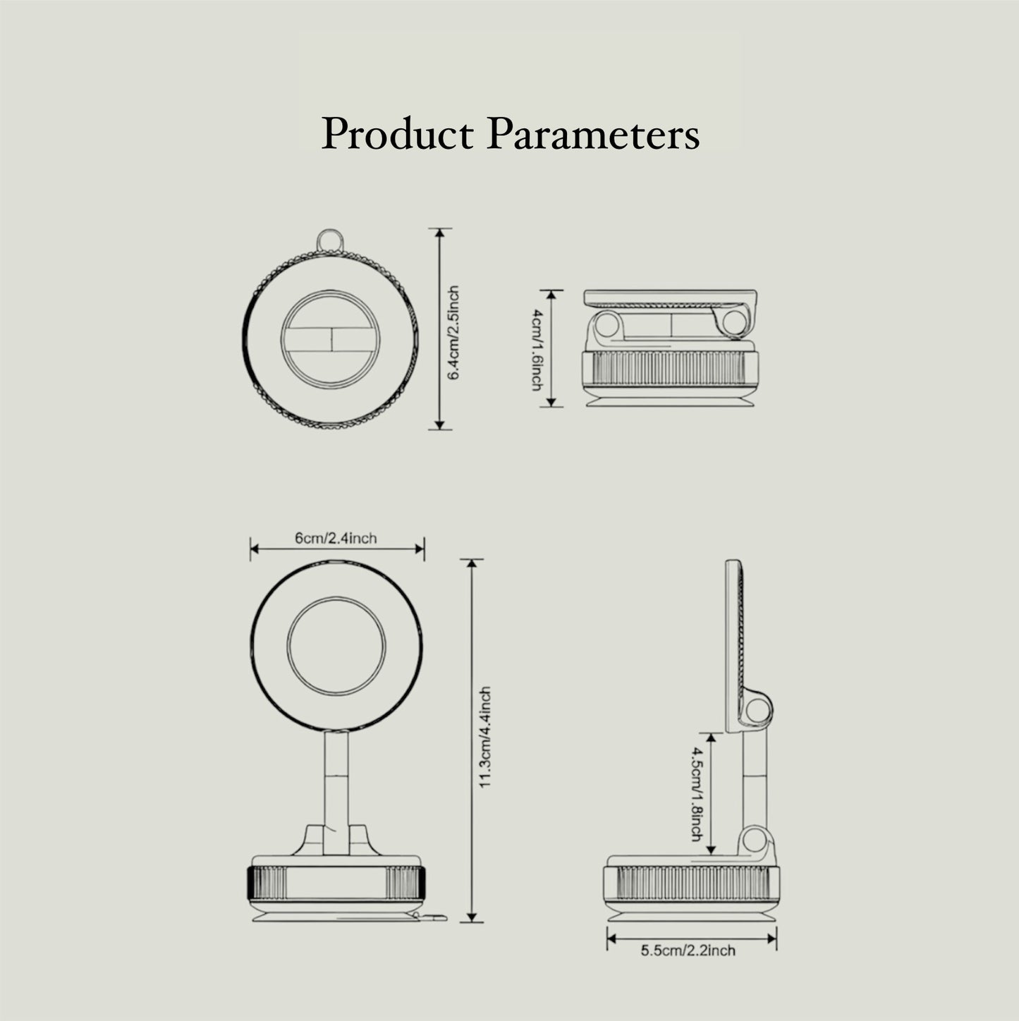 Vakuumsauger Magnethalterung